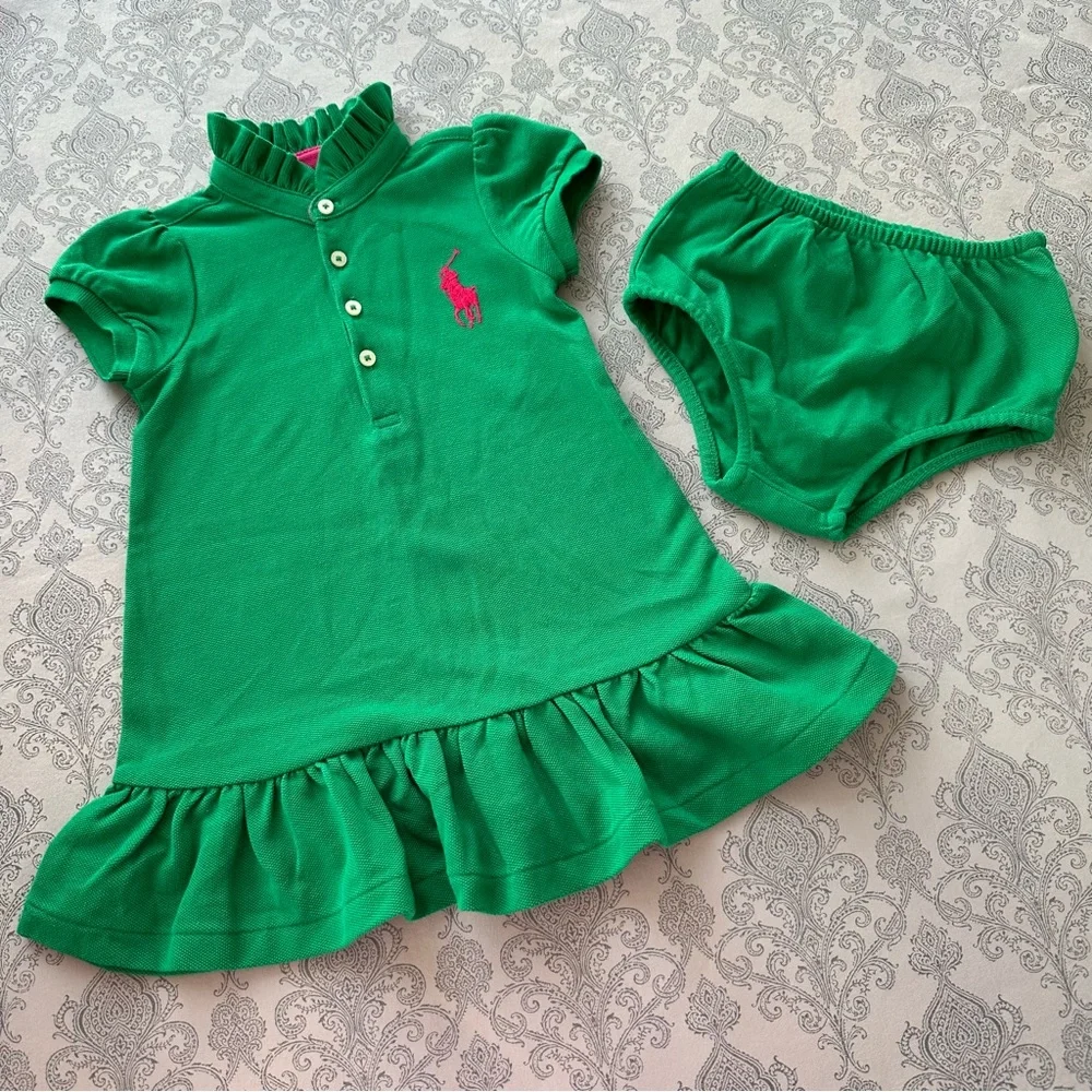 Ralph Lauren Baby Outfit Skater Dress and Bottom